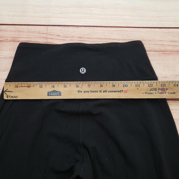 Lululemon Jogger Pants Womens 4 Black High Rise Pockets Cuffed Yoga Leggings - Picture 10 of 11